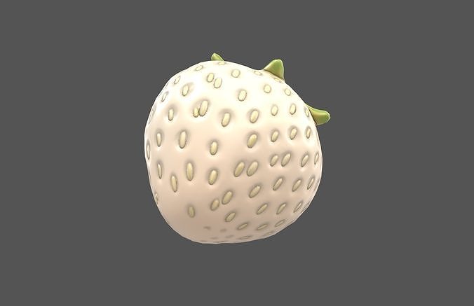 Strawberry v1 003 Low-poly 3D model 4