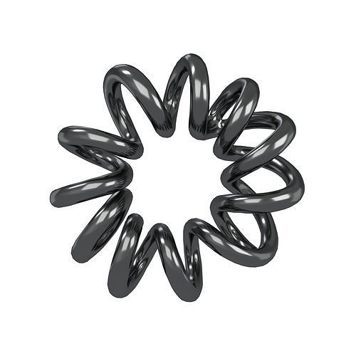 Abstract Coil Shape v1 003 Low-poly 3D model