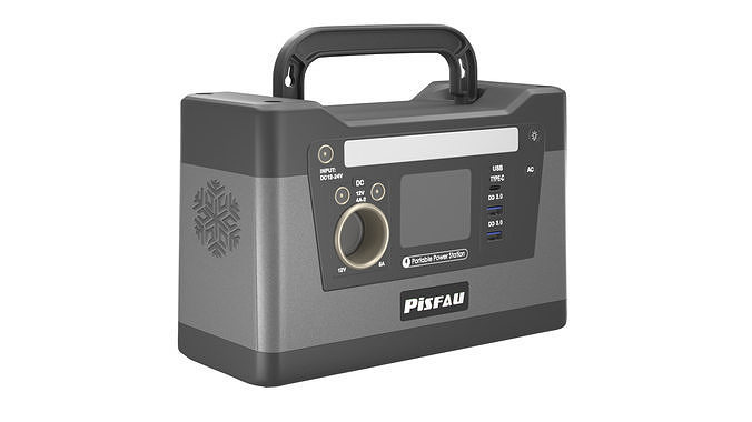 Portable Power Station High Quality 3D Model 3D model