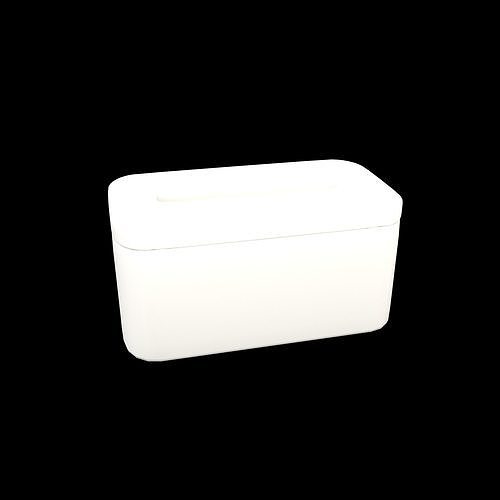 Tissue Box v1 002 Low-poly 3D model