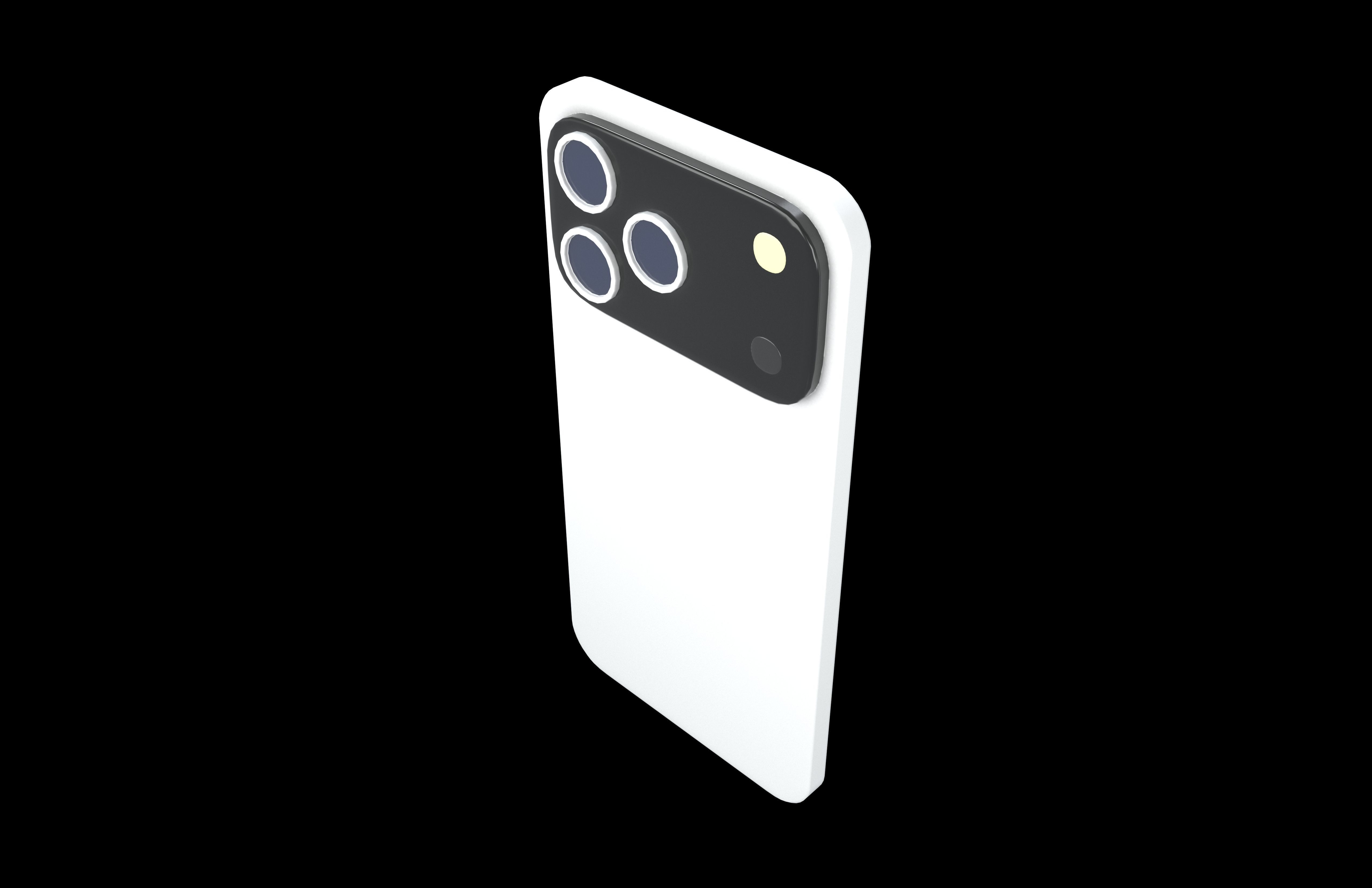 Cartoon Smartphone v1 001 Low-poly 3D model_2