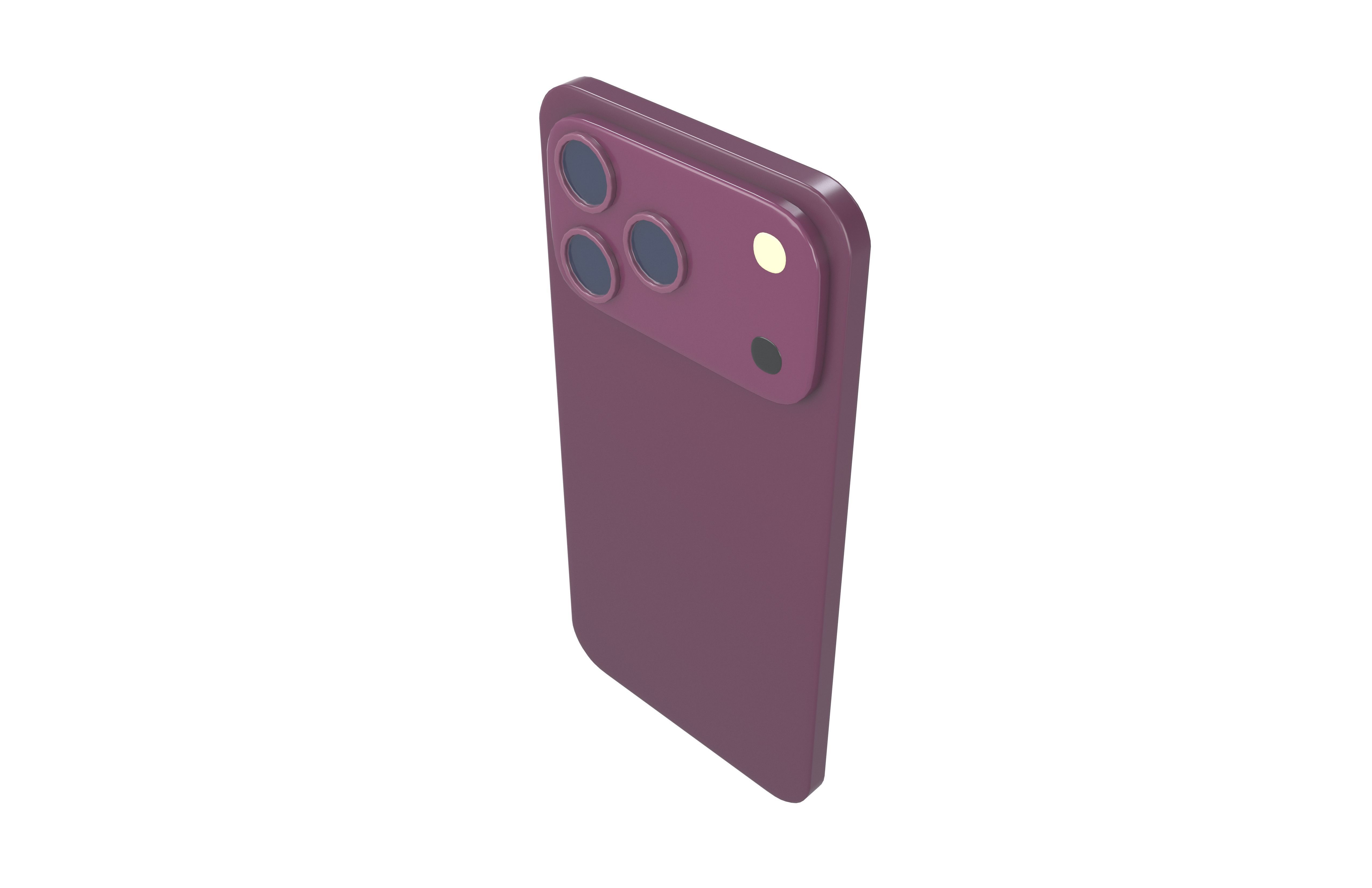 Cartoon Smartphone v1 004 Low-poly 3D model_2