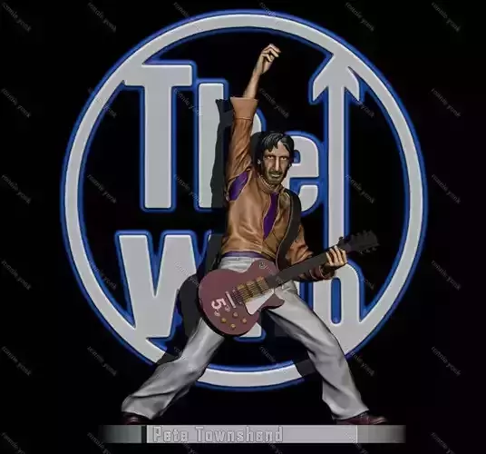 Pete Townshend -The Who 3D printing 3D print model