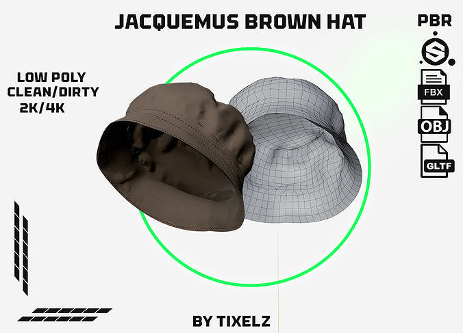 Jacquemus Brown Hat Free low-poly 3D model