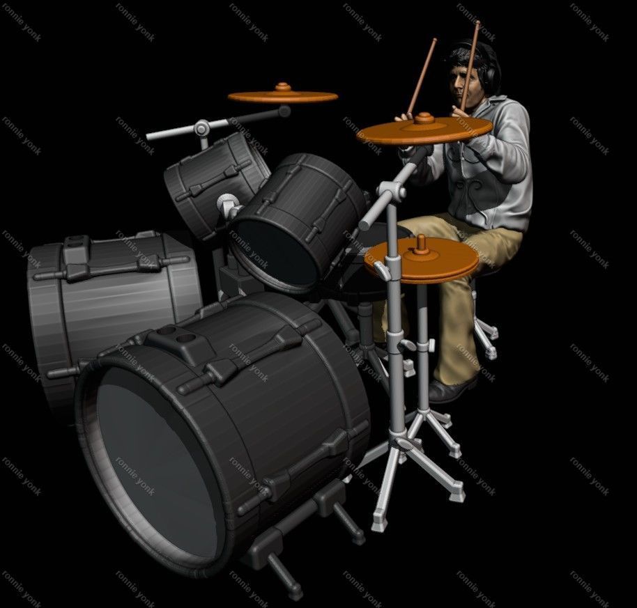 Keith Moon - The Who 3D printing 3D print model_9