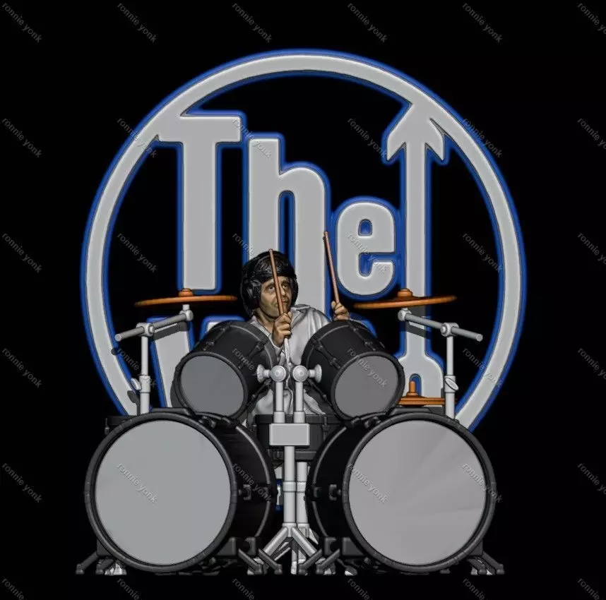 Keith Moon - The Who 3D printing 3D print model_0