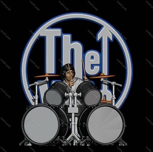 Keith Moon - The Who 3D printing 3D print model
