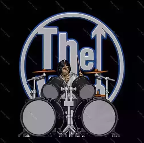 Keith Moon - The Who 3D printing