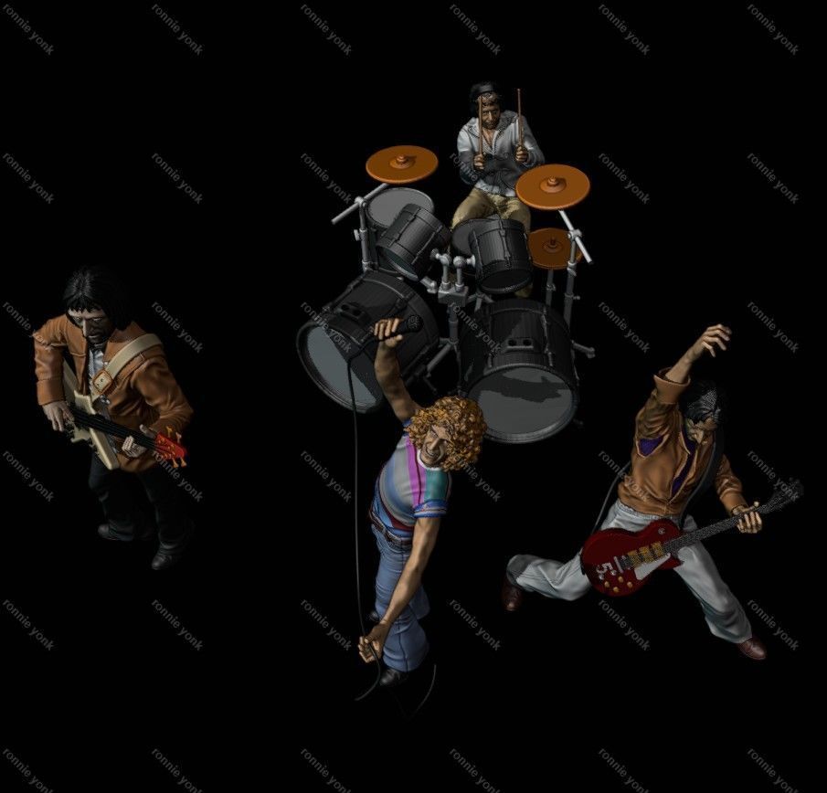 Keith Moon - The Who 3D printing 3D print model_24