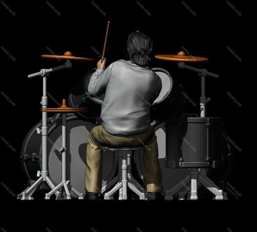 Keith Moon - The Who 3D printing 3D print model_8