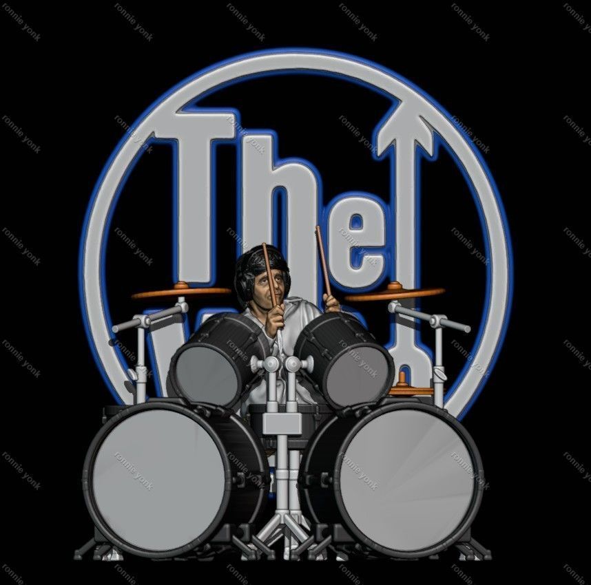 Keith Moon - The Who 3D printing 3D print model_26