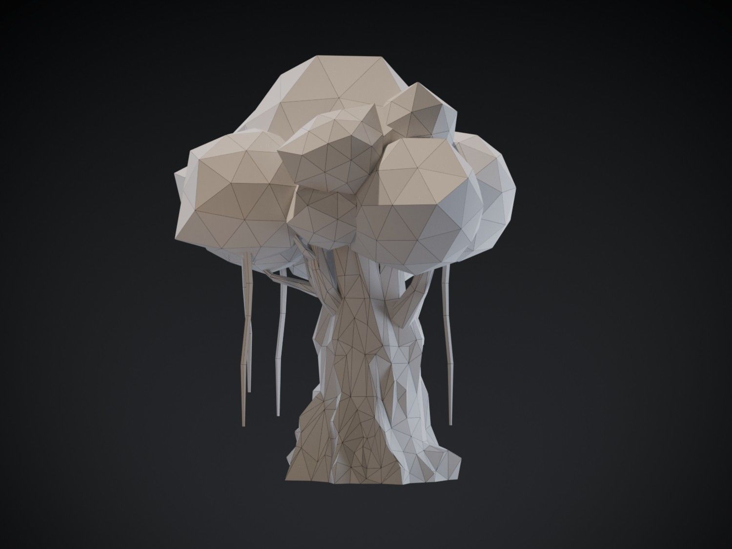 Tree Model 004 Low-poly 3D model_7