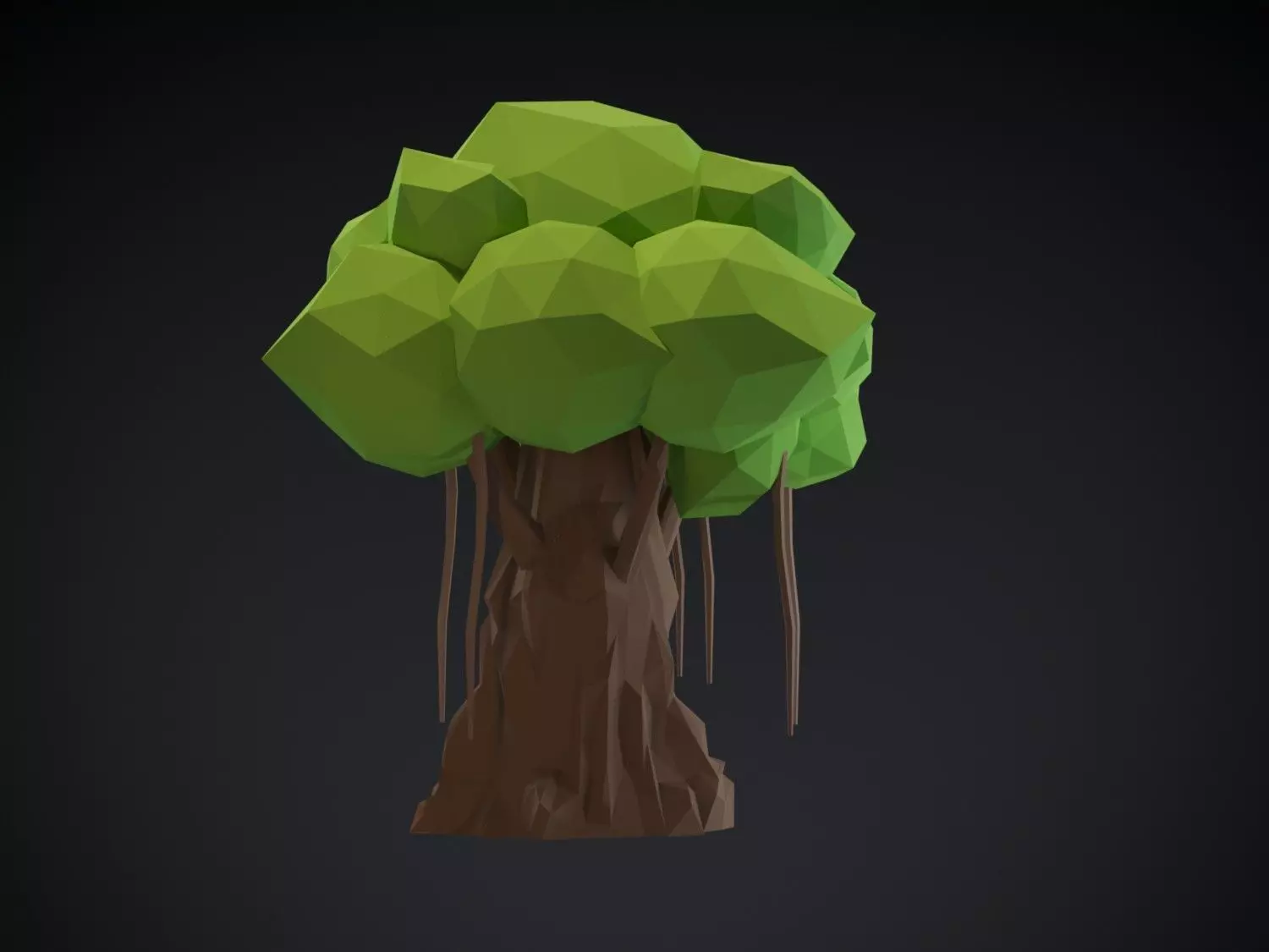 Tree Model 004 Low-poly 3D model_0