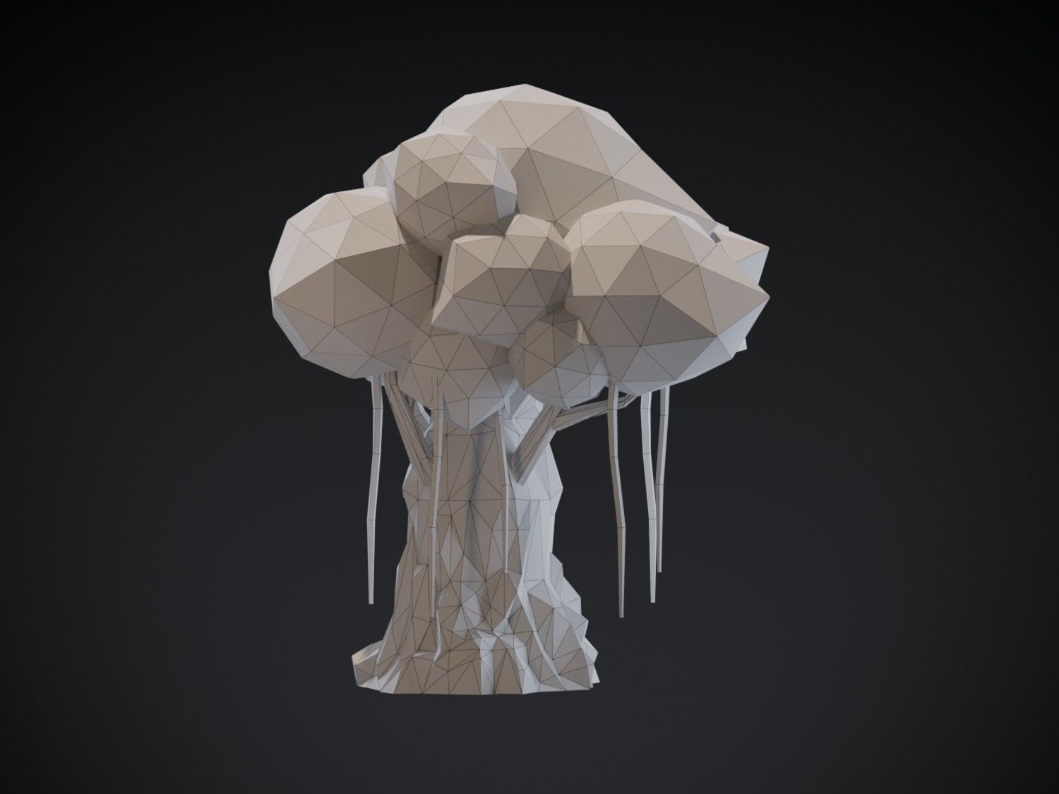 Tree Model 004 Low-poly 3D model_4