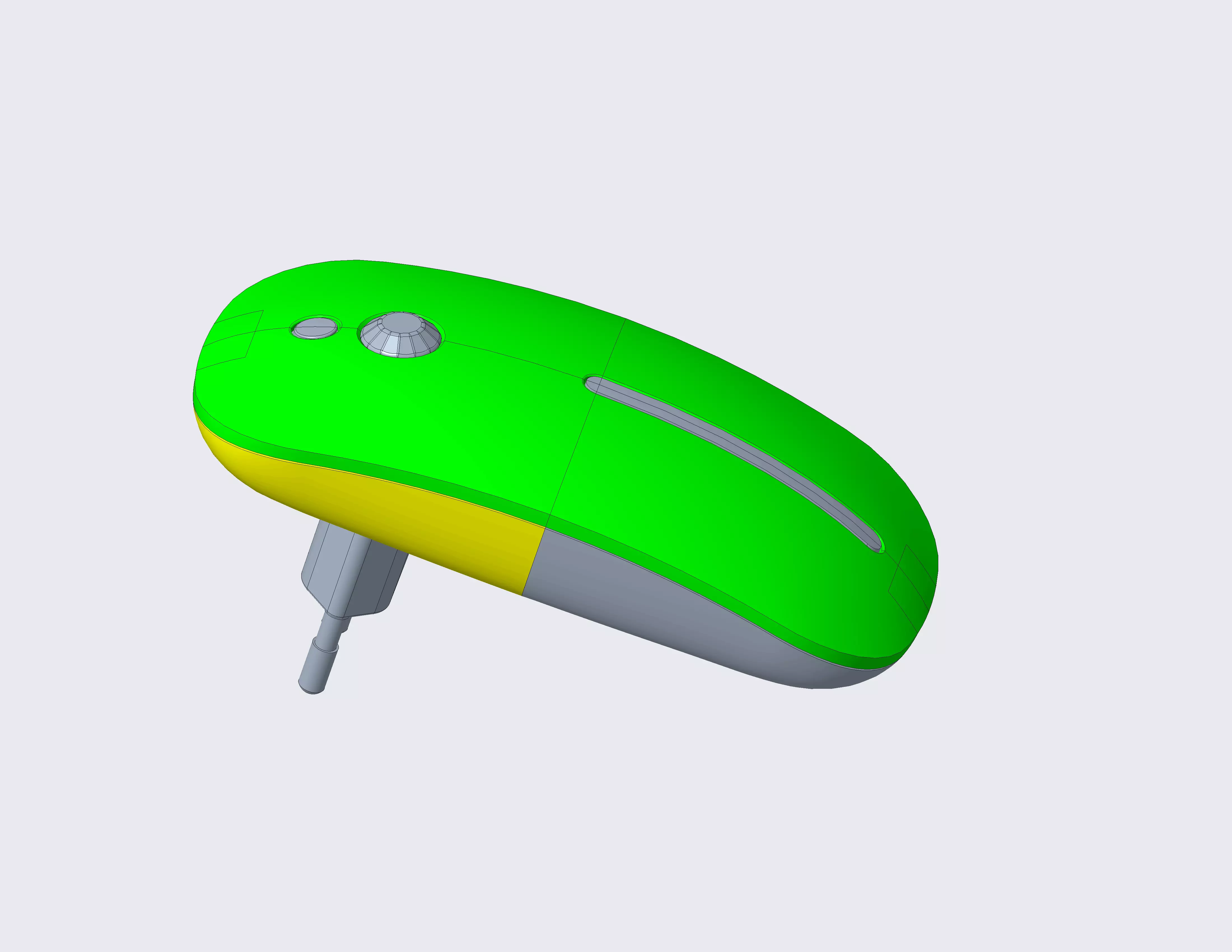 Mouse night light 3D print model_0