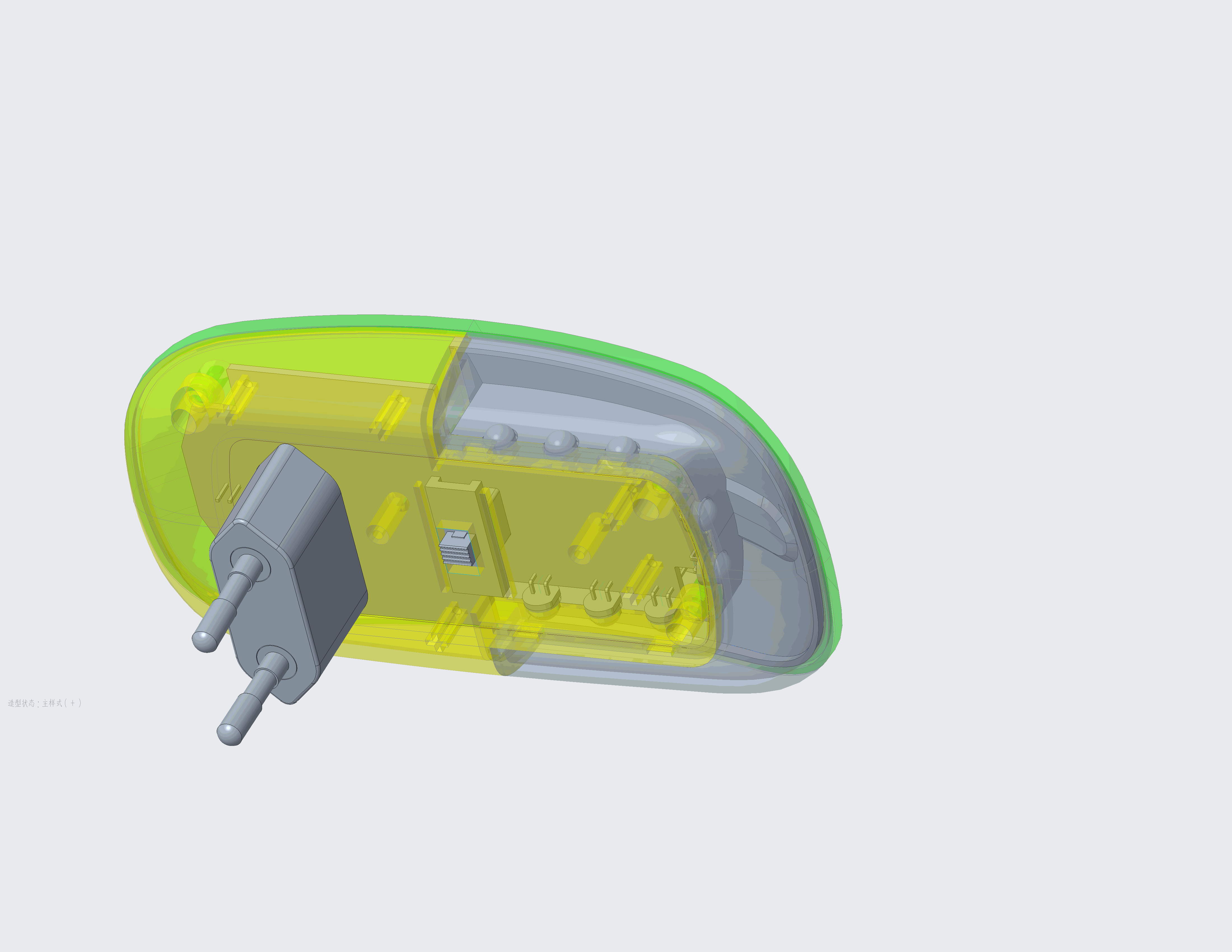 Mouse night light 3D print model_2