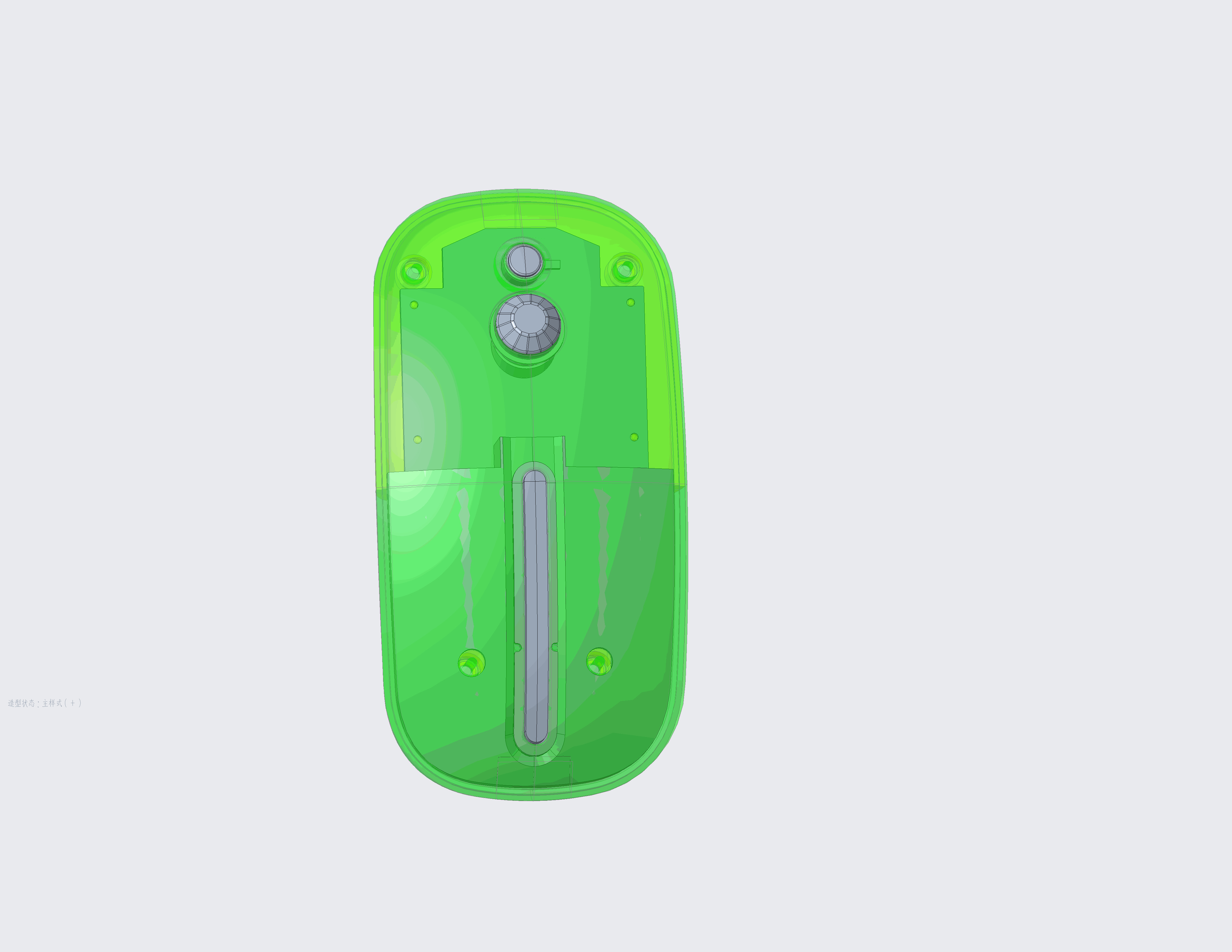 Mouse night light 3D print model_3