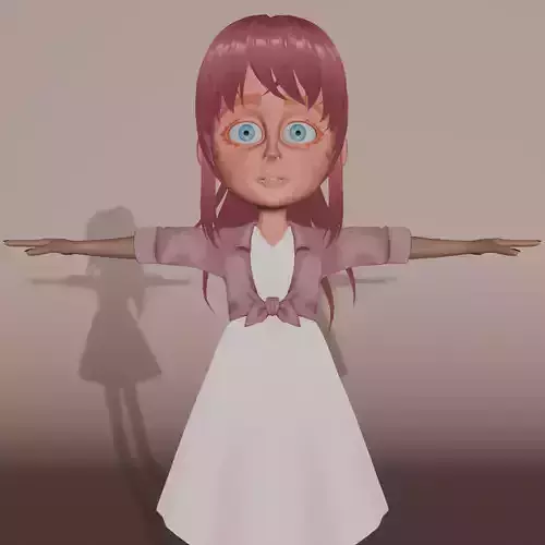 lowpoly girl