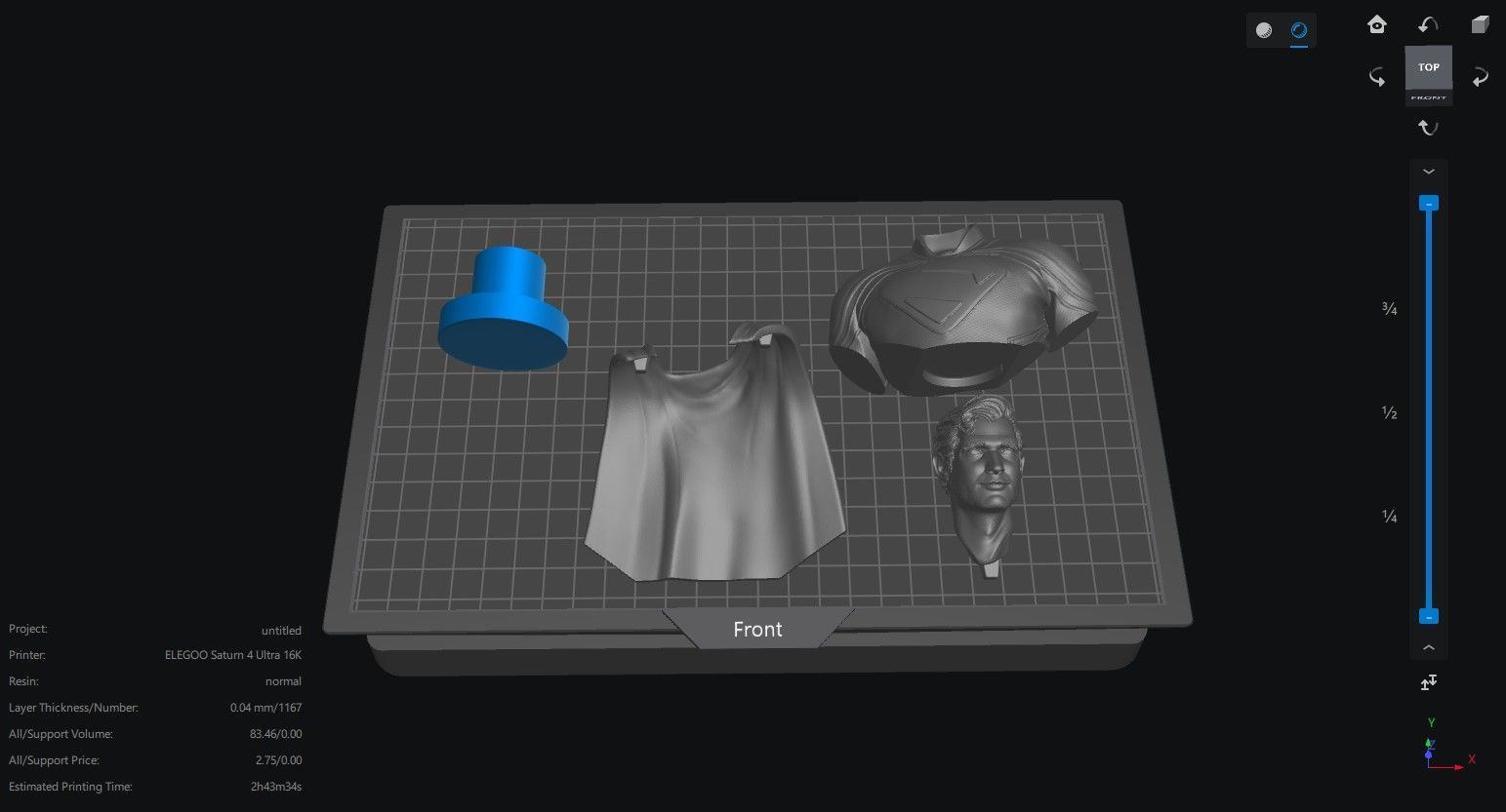 Superman 2025 fan art Half Body 3D print model_2