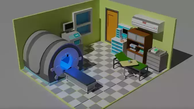 Medical CT Room 3D Model 