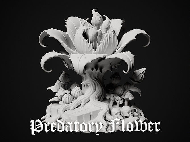Miniature of Predatory Giant Flower - 3d print model 3D print model