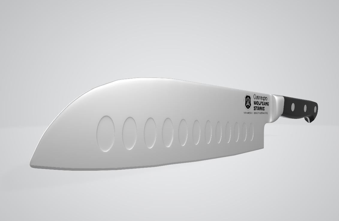 14 cm Santoku Knife 3D model_5