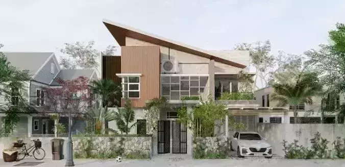 Exterior Villa Model  3D model