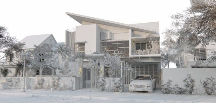 Exterior Villa Model  3D model_10