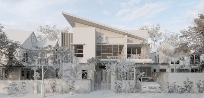 Exterior Villa Model  3D model_8