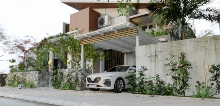 Exterior Villa Model  3D model_11