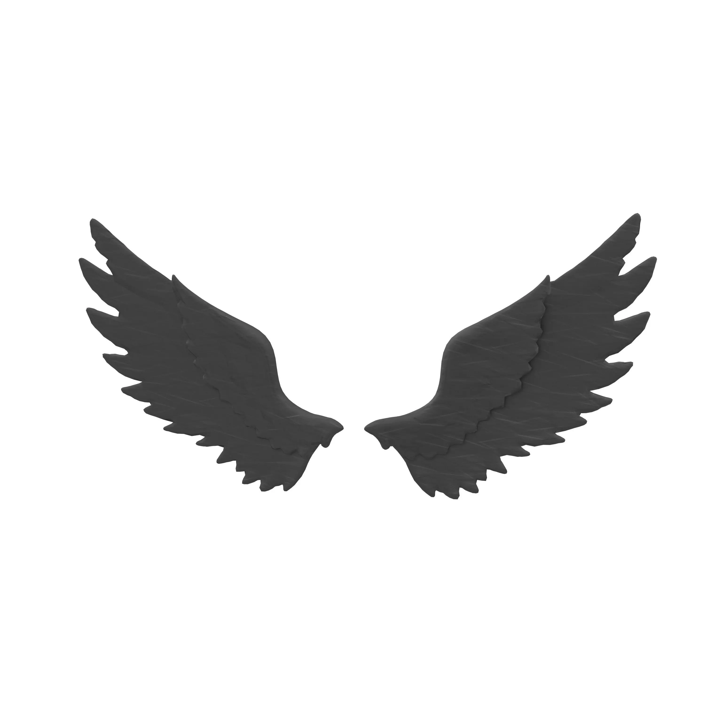 Angel Wings v1 002 Low-poly 3D model_0