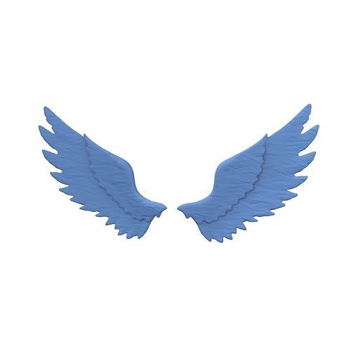 Angel Wings v1 004 Low-poly 3D model