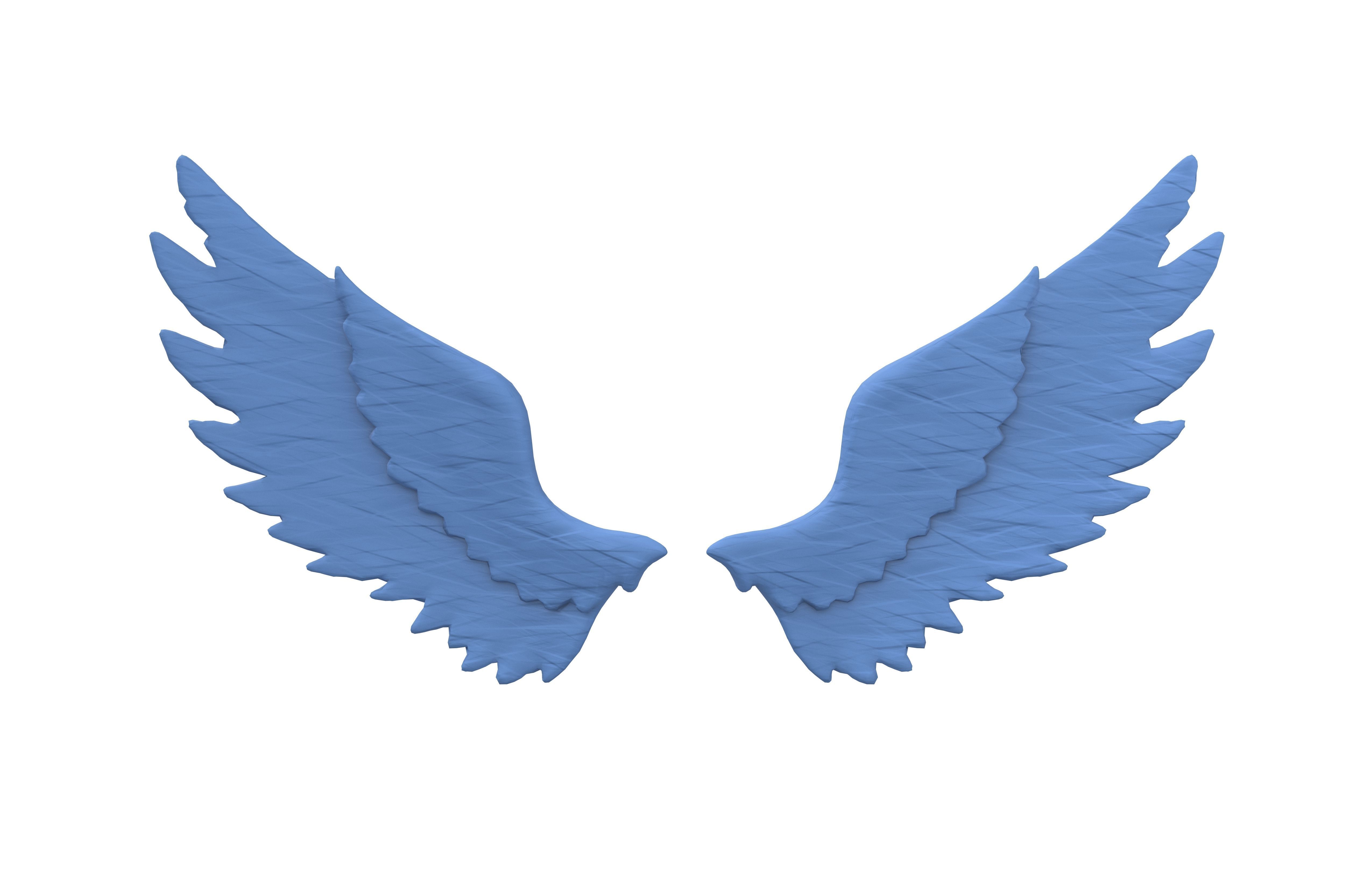 Angel Wings v1 004 Low-poly 3D model_2