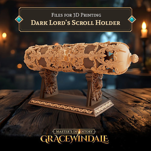 Dark Lords Scroll Holder 3D print model