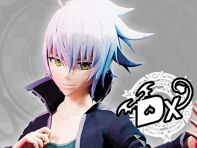 Highschool DxD - Vali Lucifer MMD Model DELUXE Low-poly 3D model