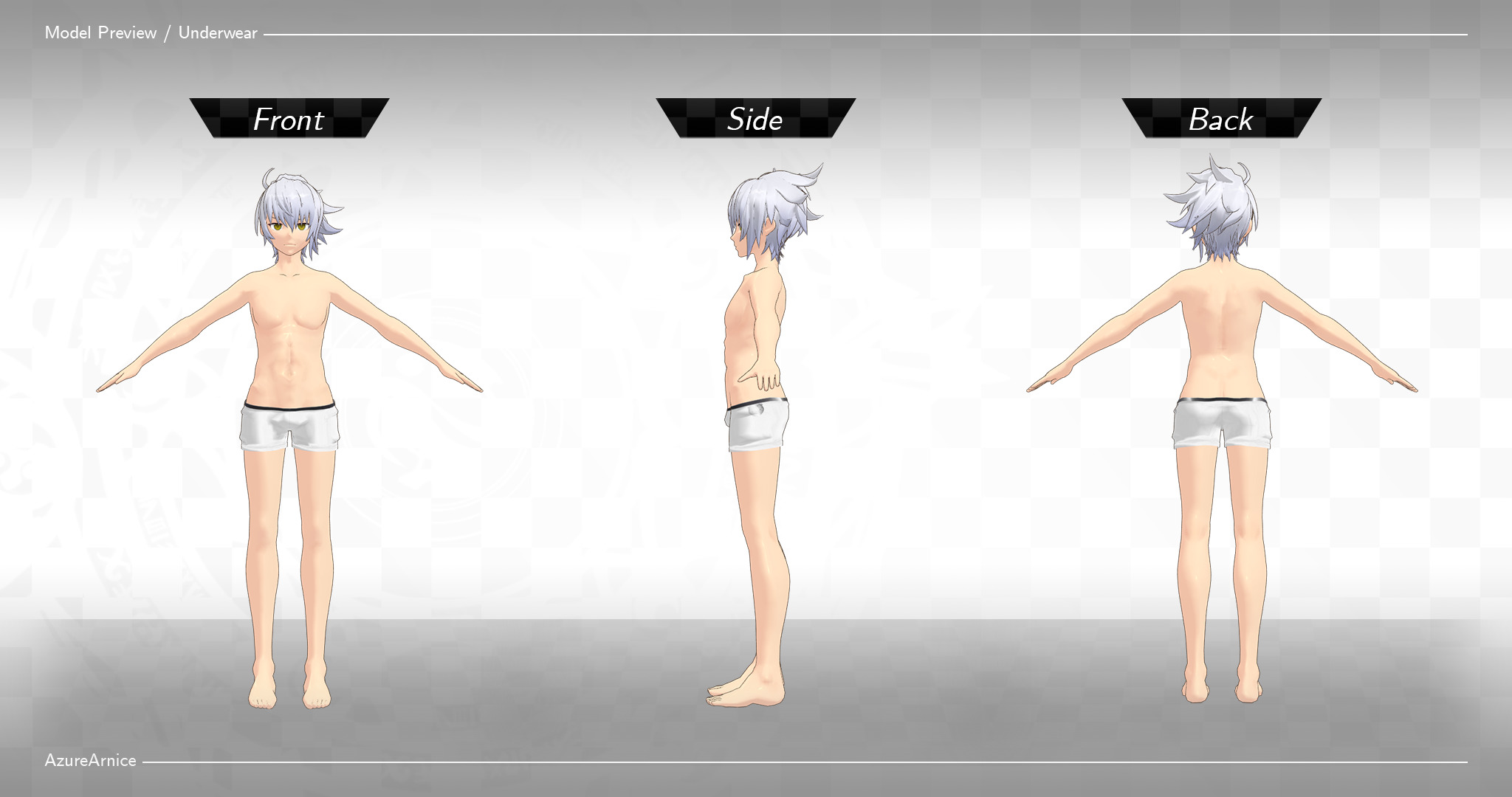 Highschool DxD - Vali Lucifer MMD Model DELUXE Low-poly 3D model_7