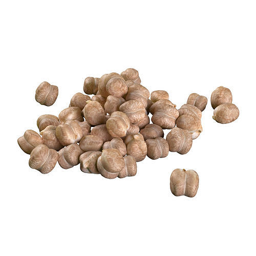 Garbanzo chickpea pile Low-poly 3D model