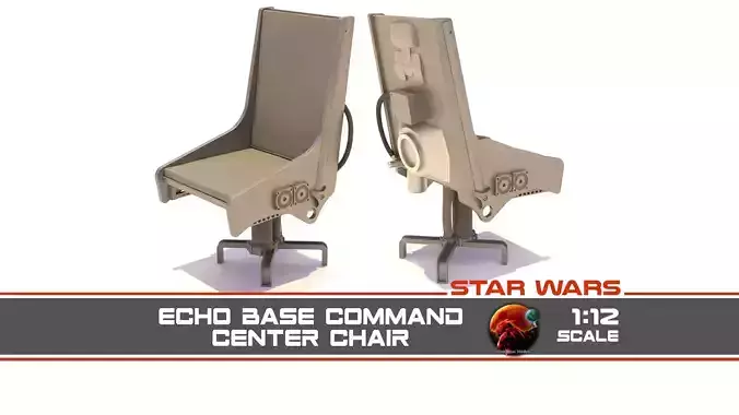 Echo Base Command Center Chair 1-12 Scale Blackseries