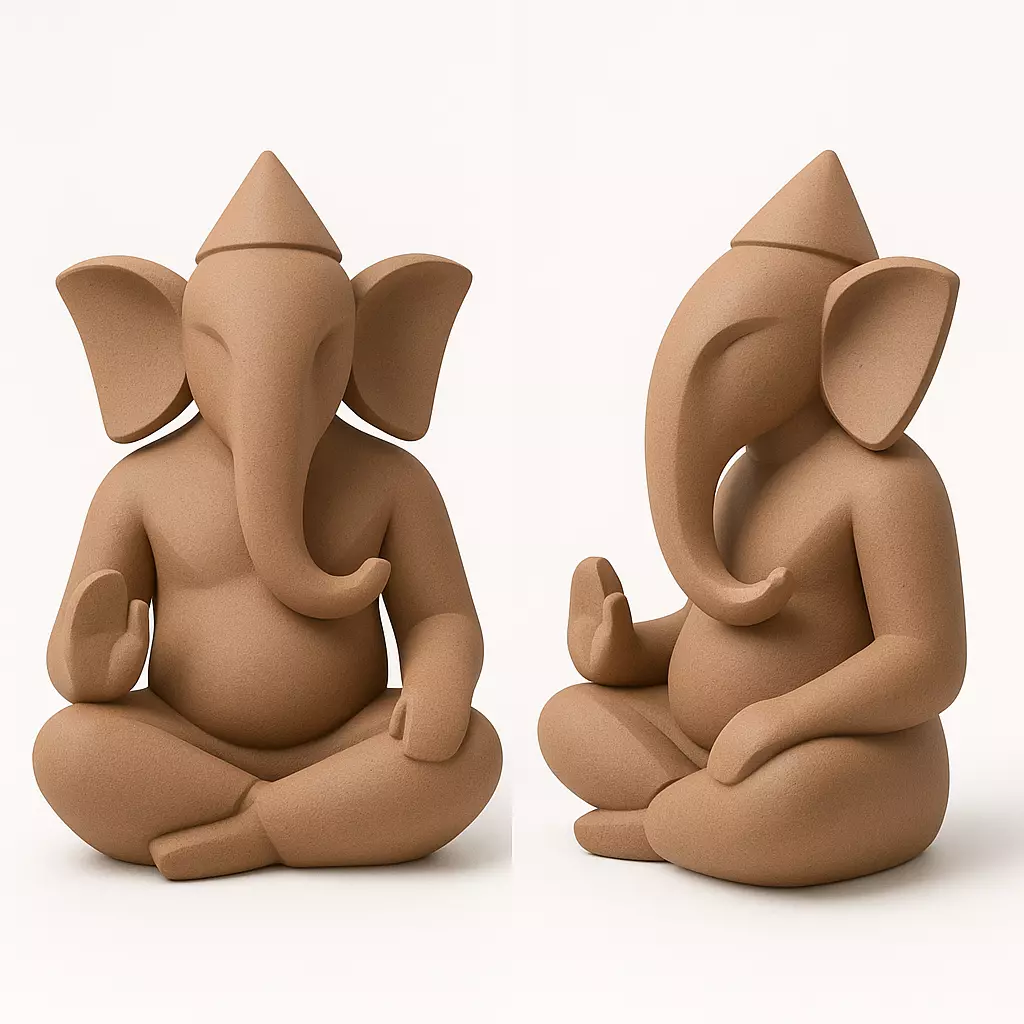 Minimalist Lord Ganesh 3D Printable Model 3D print model_0