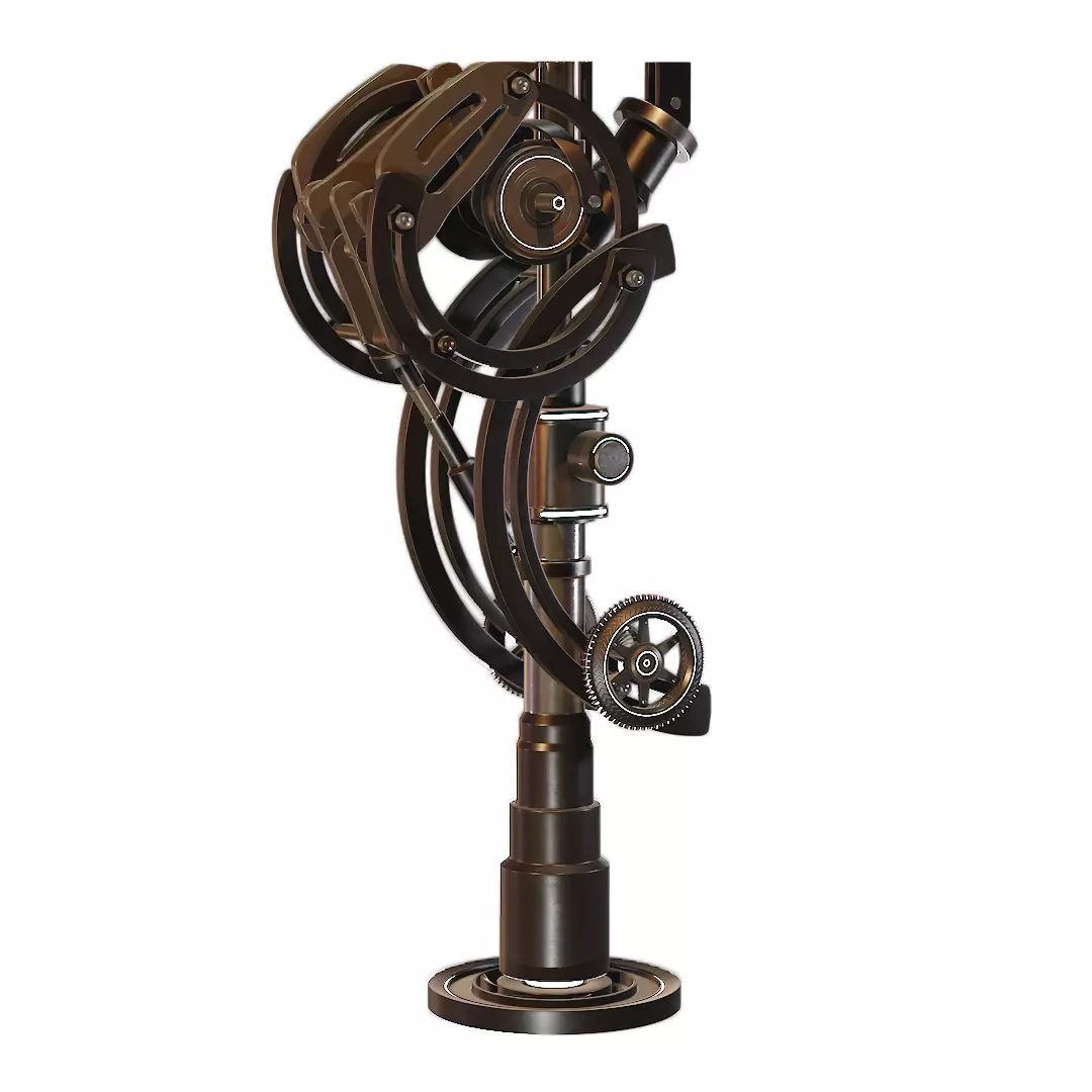 SynthCore Sci-Fi Mechanical Device Low-poly 3D model_0