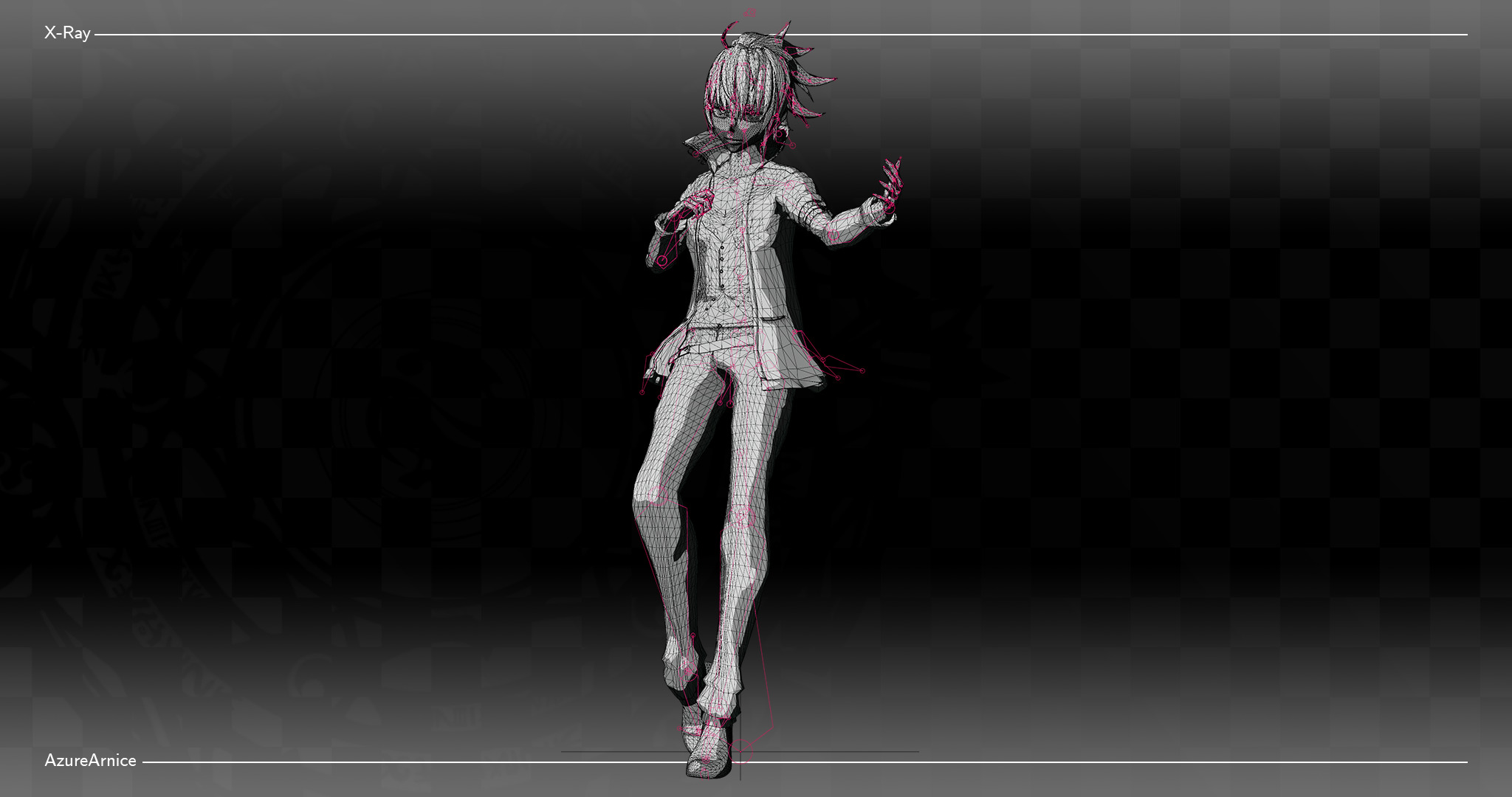 Highschool DxD - Vali Lucifer MMD Model Low-poly 3D model_8