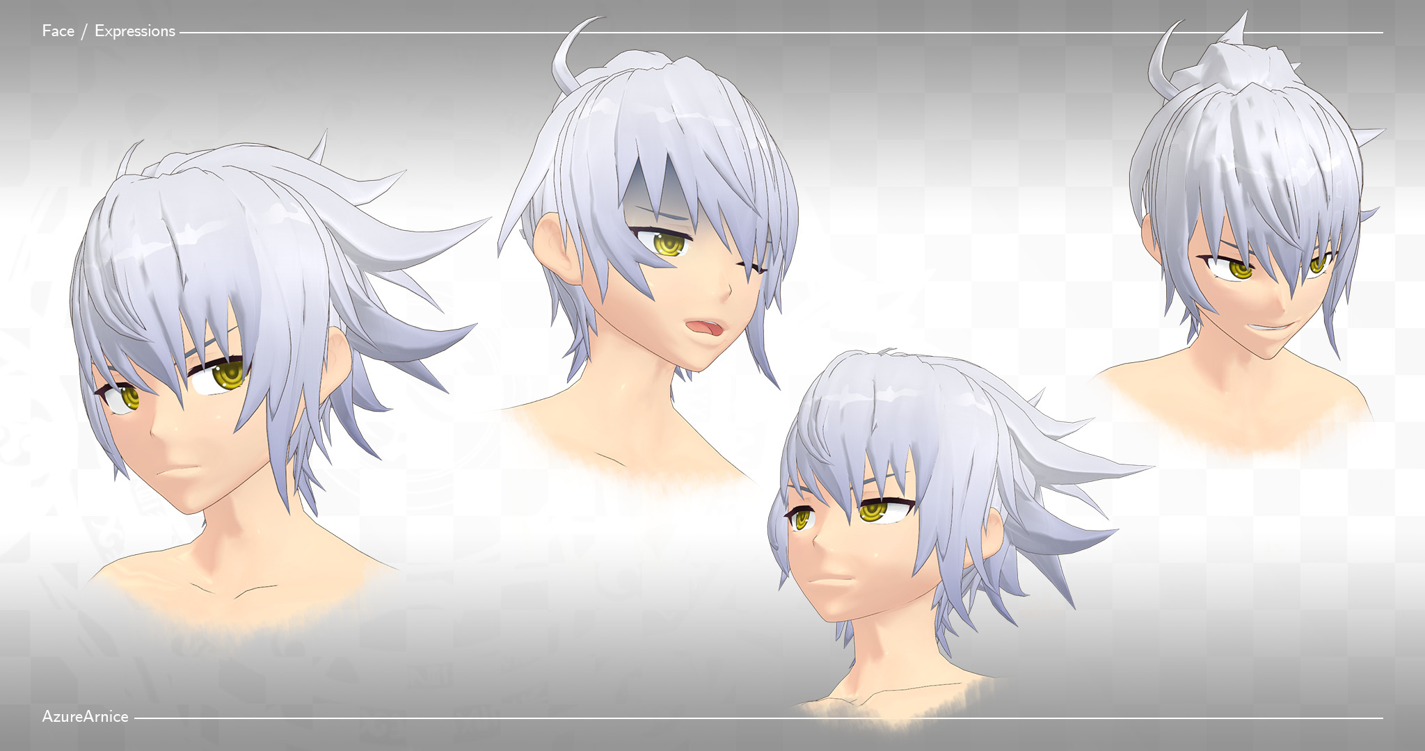 Highschool DxD - Vali Lucifer MMD Model Low-poly 3D model_4