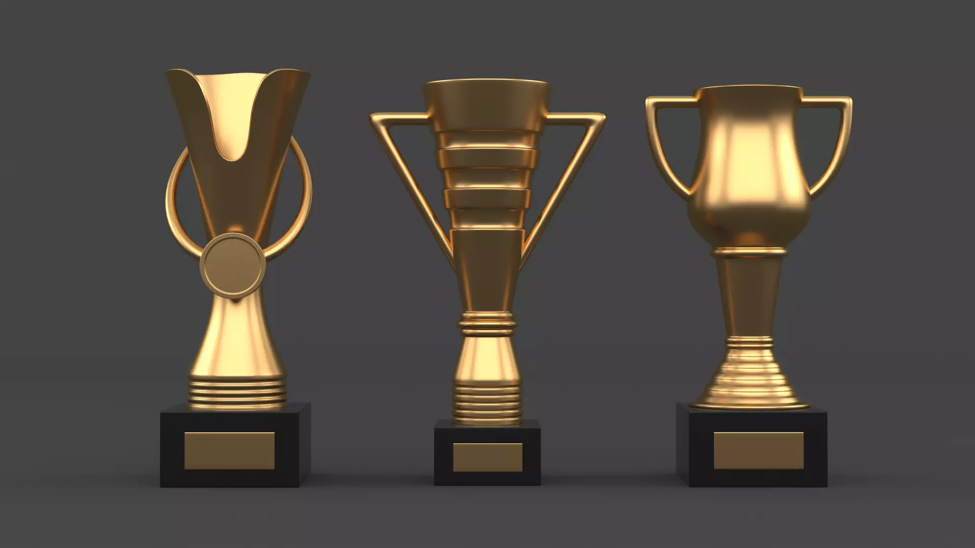 Trophy Cups 3D model_0