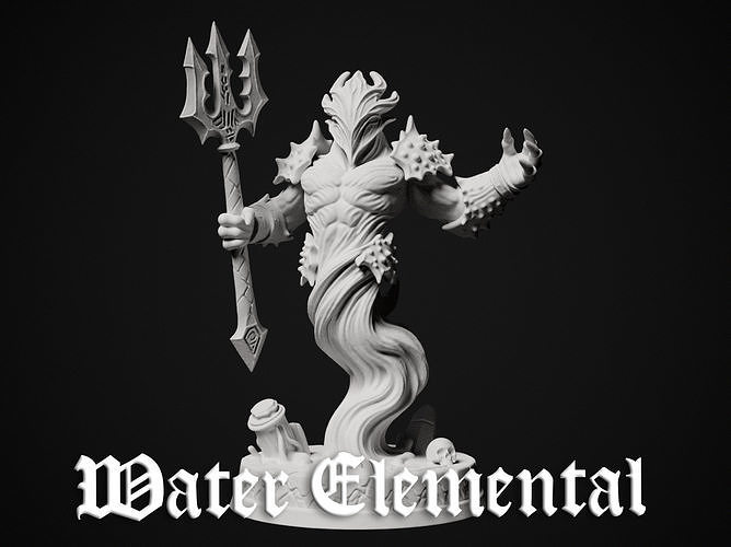 Miniature of Water Elemental - 3d print model 3D print model