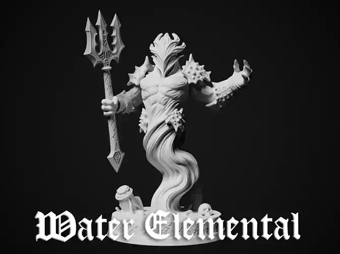 Miniature of Water Elemental - 3d print model 3D print model