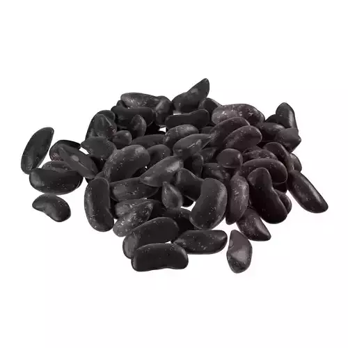 Black kidney beans pile  