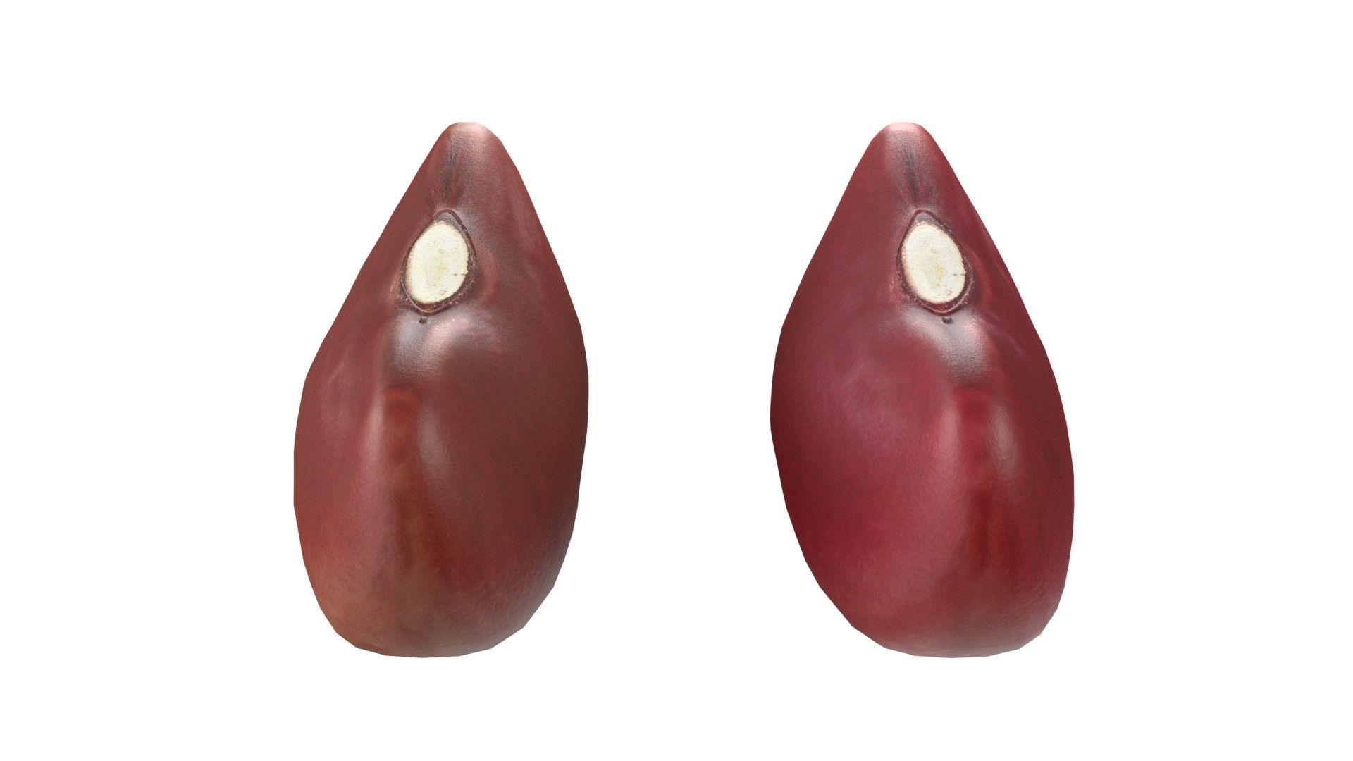 Red kidney beans   Low-poly 3D model_3