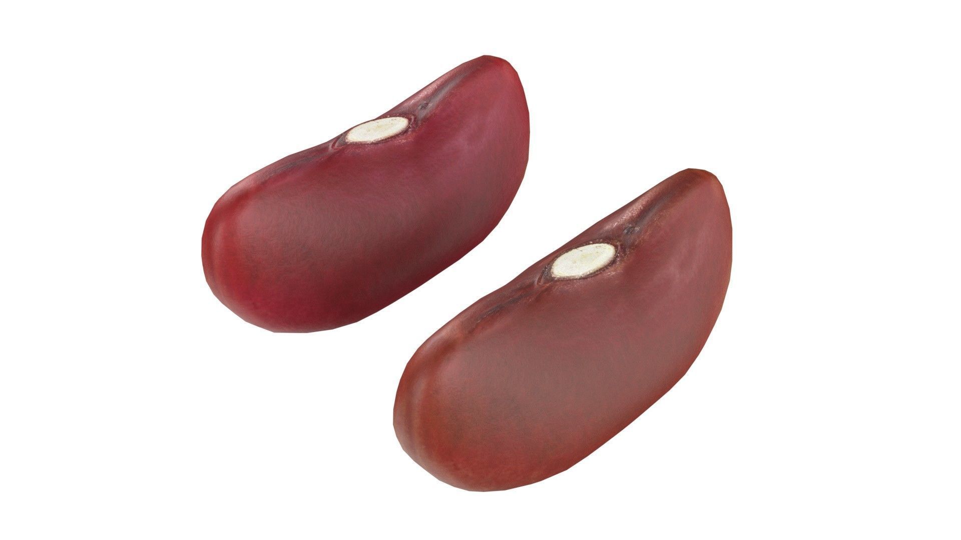Red kidney beans   Low-poly 3D model_5