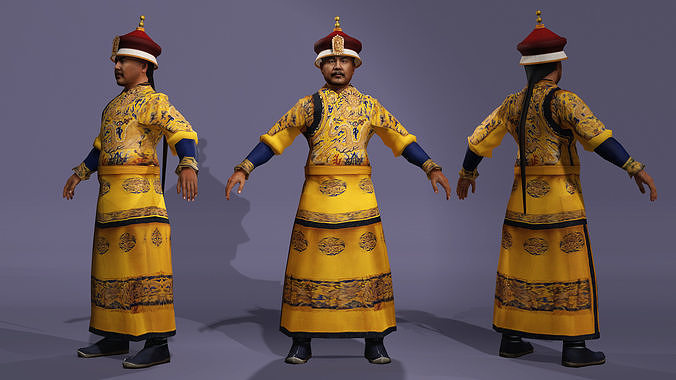 Emperor Yongzheng in the TV series Empresses in the Palace 3D model