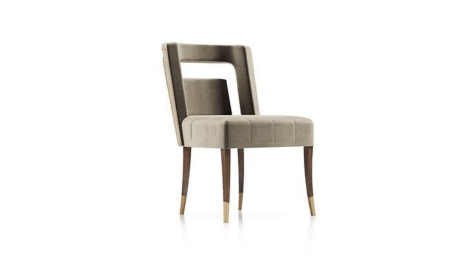 Naj Dining chair by Brabbu 3D model